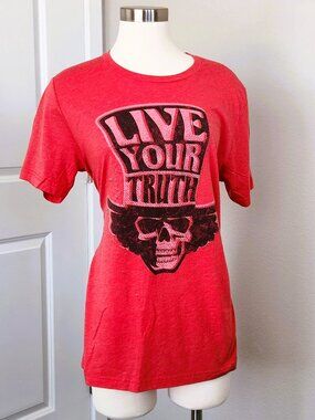 Human Unlimited Live Your Truth - Mr. Bones - Unisex Size L Super Soft Tee